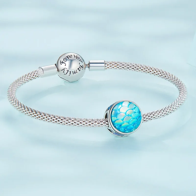 (slika za) Obesek z ribjimi luskami v stilu Pandora - SCC2412 - Ogled 5