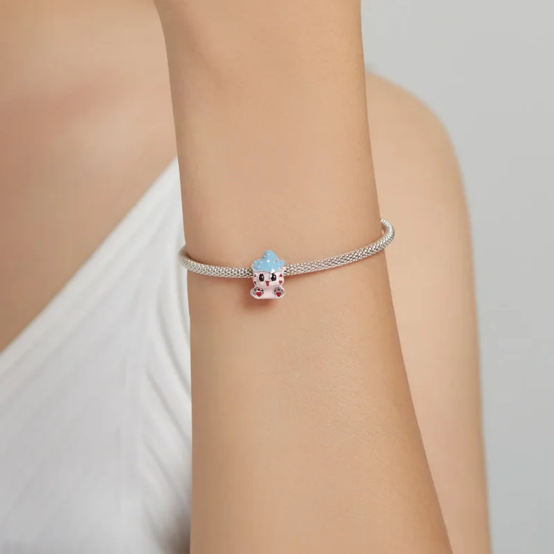 (slika za) Obesek za ljubke punčke v stilu Pandora - SCC1939 - Ogled 5