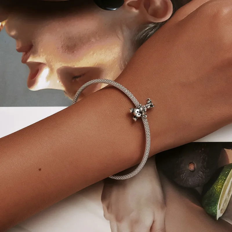 (slika za) Obesek za ljubkega psa v stilu Pandora - SCC2121 - Ogled 6