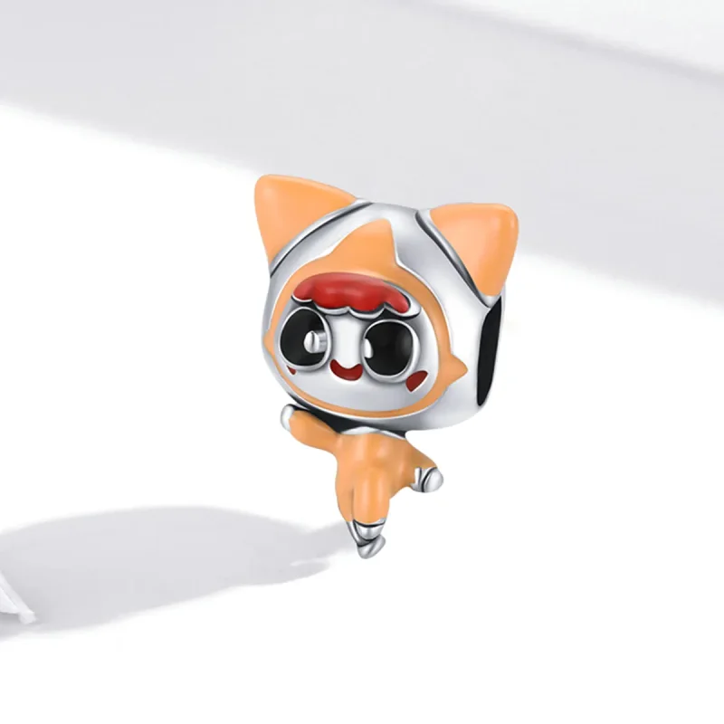 (slika za) Obesek za lutke vesoljske mačke Pandora Style - SCC1941 - Ogled 2