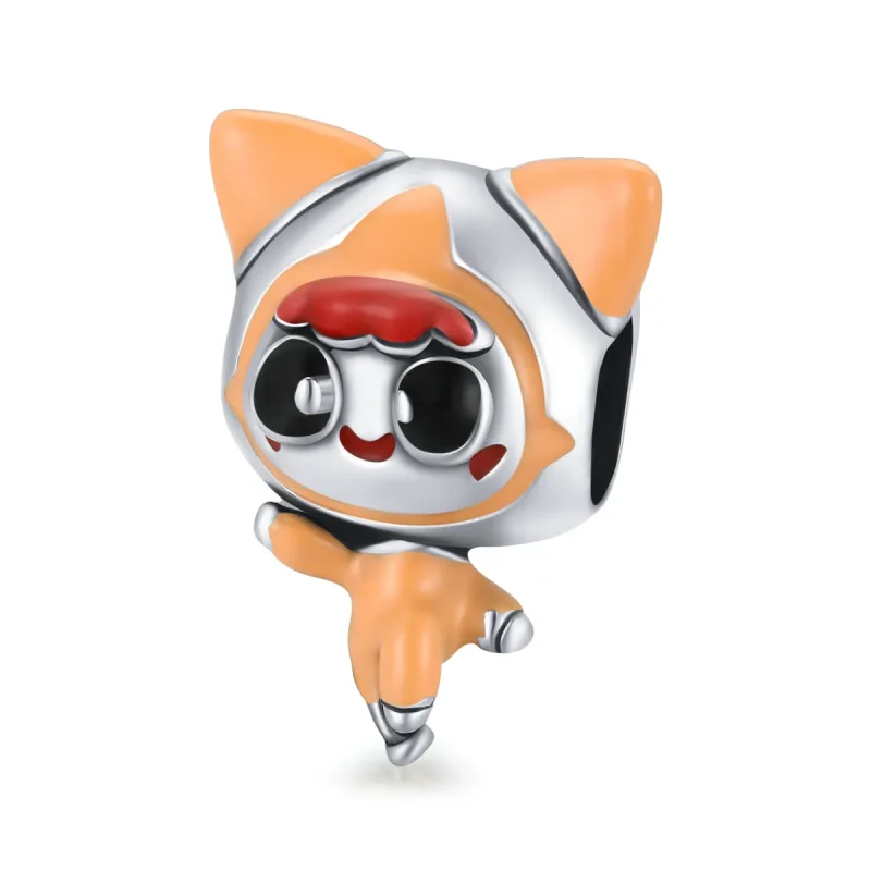 (slika za) Obesek za lutke vesoljske mačke Pandora Style - SCC1941 - Slika izdelka