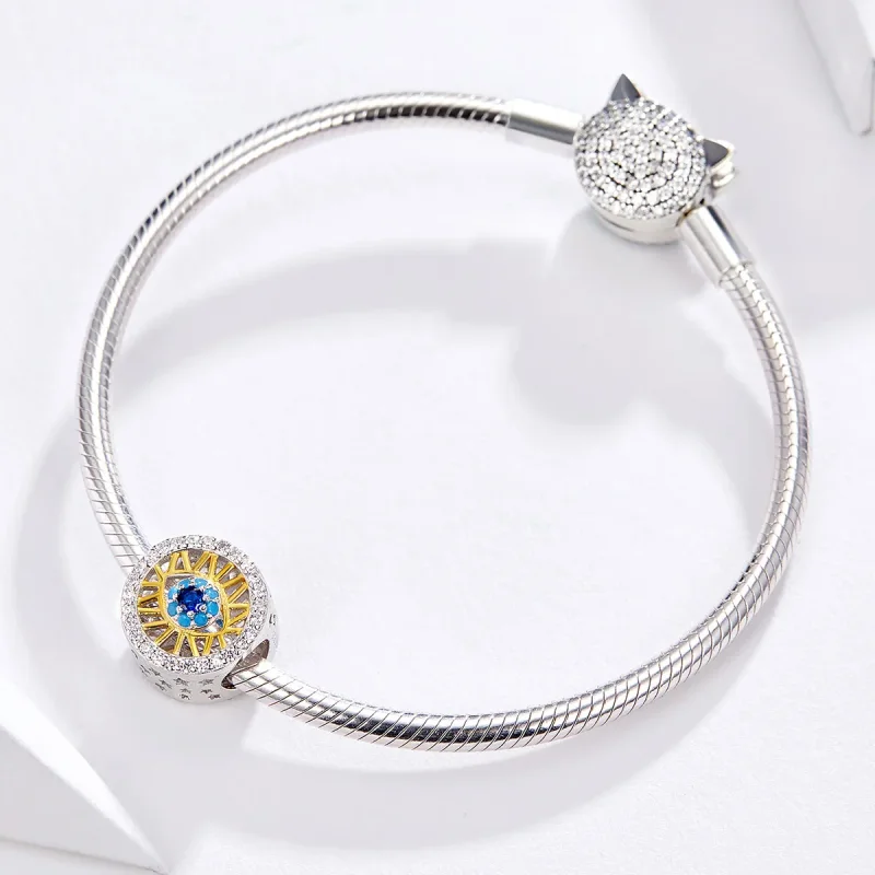 (slika za) Obesek za oči v stilu Pandora - BSC080 - Ogled 3