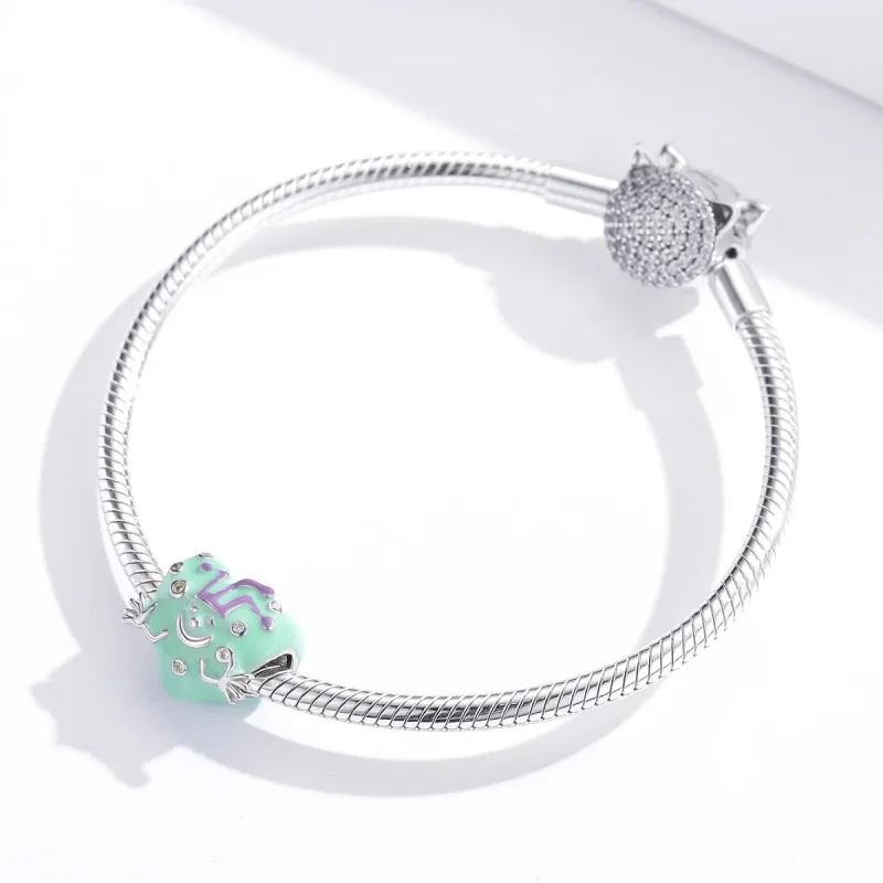 (slika za) Obesek za srečnega klovna v stilu Pandora - BSC292 - Ogled 4