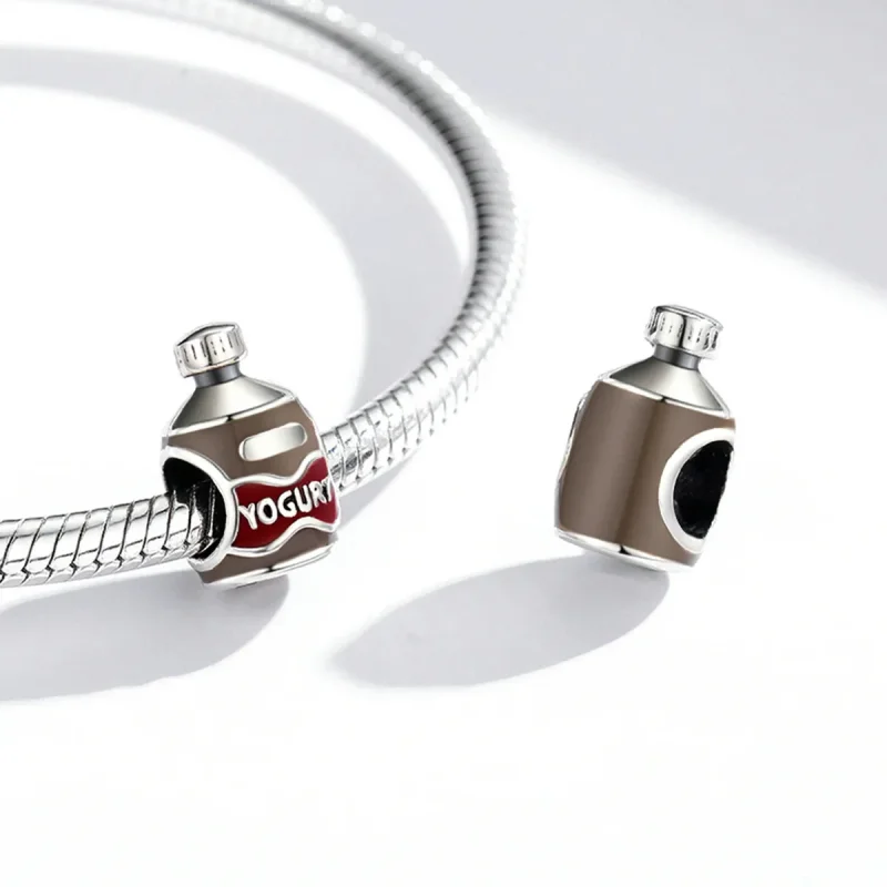 (slika za) Obesek za steklenico jogurta v stilu Pandora - SCC1967 - Ogled 4