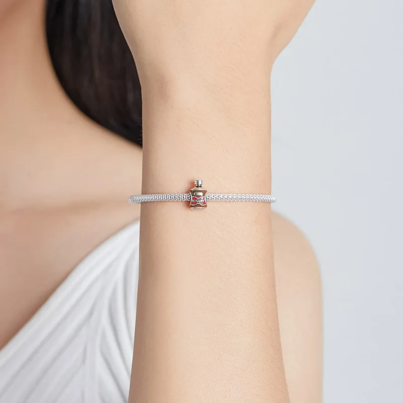 (slika za) Obesek za steklenico jogurta v stilu Pandora - SCC1967 - Ogled 5