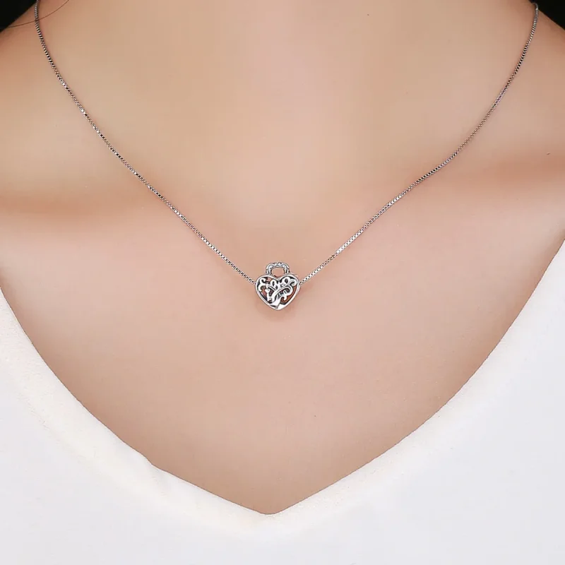 (slika za) Obesek za večno ključavnico v stilu Pandora - SCC726 - Ogled 5