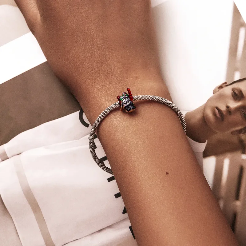 (slika za) Panda v stilu Pandora s tigrovim klobukom - SCC2105 - Ogled 6