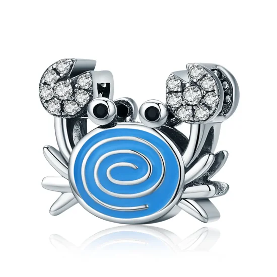 (slika za) Pandora Style Funny Crab Obesek - SCC682