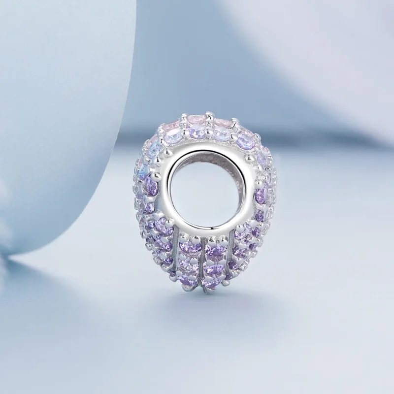 (slika za) Pandora Style Gradient Heart Obesek - BSC624 - Ogled 3