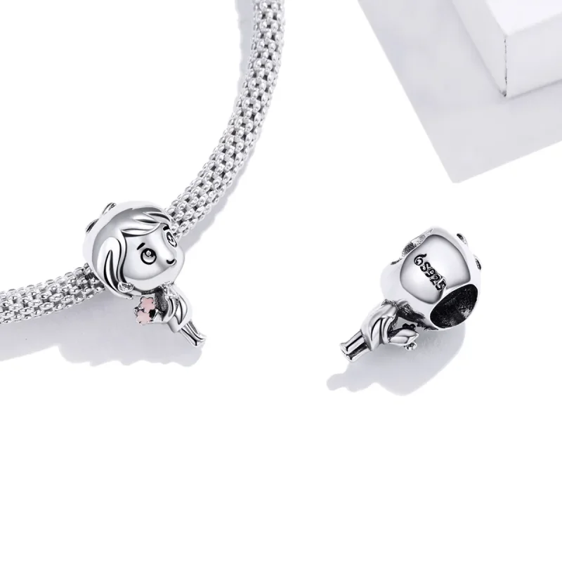 (slika za) Pandora Style Heartbeat Boy Charm - BSC400 - Ogled 4
