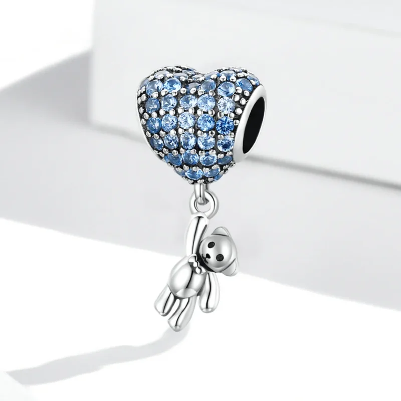 (slika za) Pandora Style Love Balon Bear Charm - SCC2023 - Ogled 2
