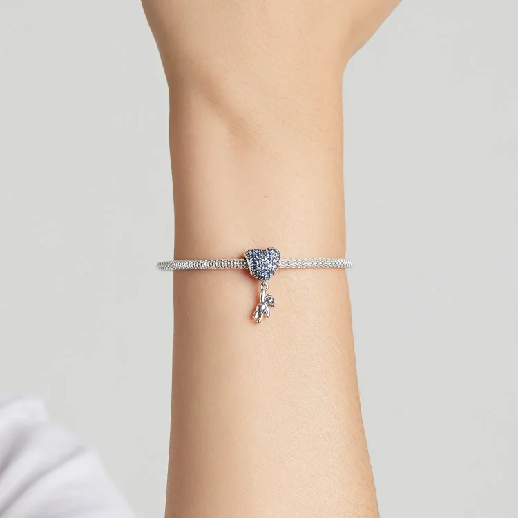 Pandora Style Love Balon Bear Charm - SCC2023