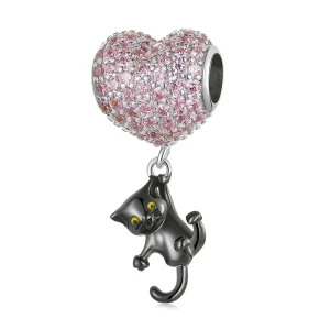 (slika za) Pandora Style Love Balon Black Cat Charm - SCC2115