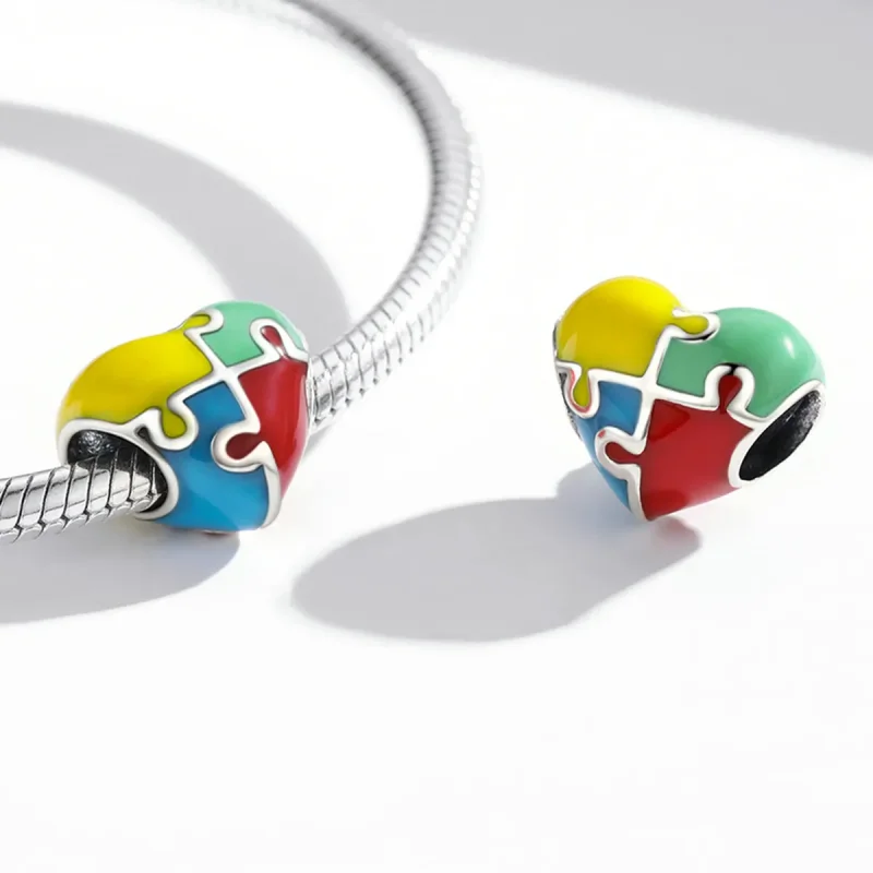 (slika za) Pandora Style Love Puzzle Obesek - BSC547 - Ogled 4