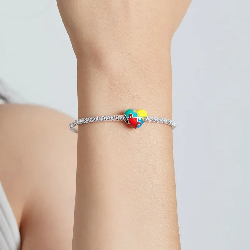 (slika za) Pandora Style Love Puzzle Obesek - BSC547 - Ogled 5
