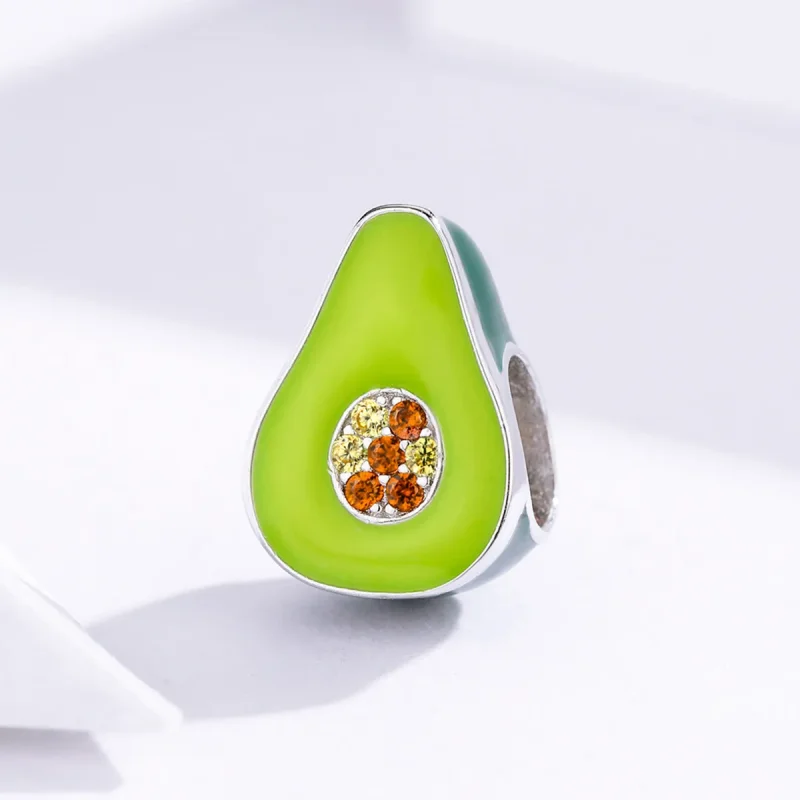 (slika za) Pandora Style Obesek z avokadom - BSC129 - Ogled 2