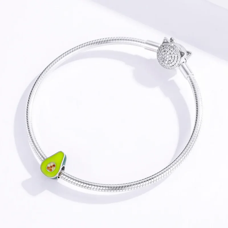 (slika za) Pandora Style Obesek z avokadom - BSC129 - Ogled 4