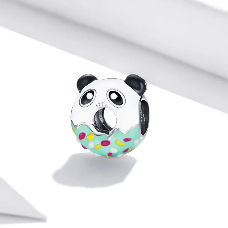 (slika za) Pandora Style Panda Donuts Charm - SCC1875 - Ogled 2