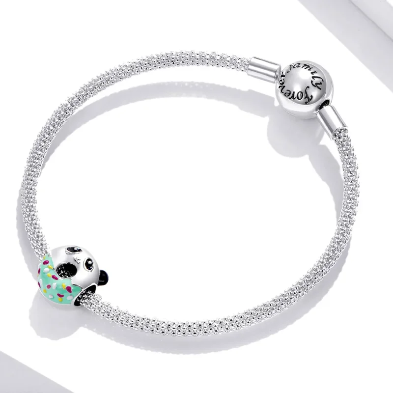 (slika za) Pandora Style Panda Donuts Charm - SCC1875 - Ogled 3