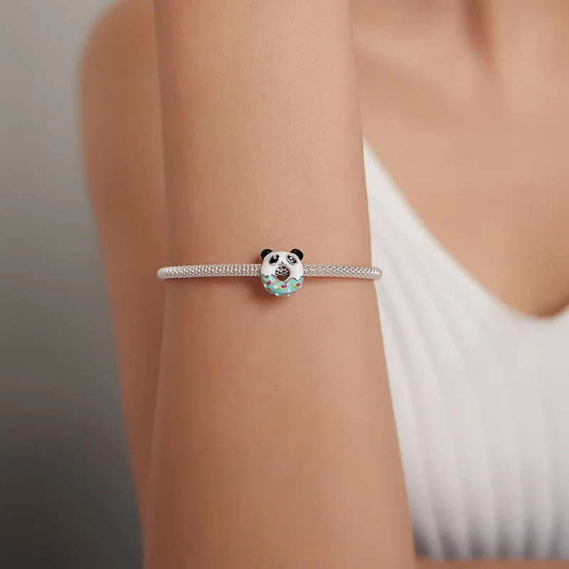 (slika za) Pandora Style Panda Donuts Charm - SCC1875 - Ogled 5