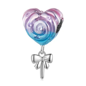(slika za) Pandora Style Rainbow Lollipop obesek - SCC2391