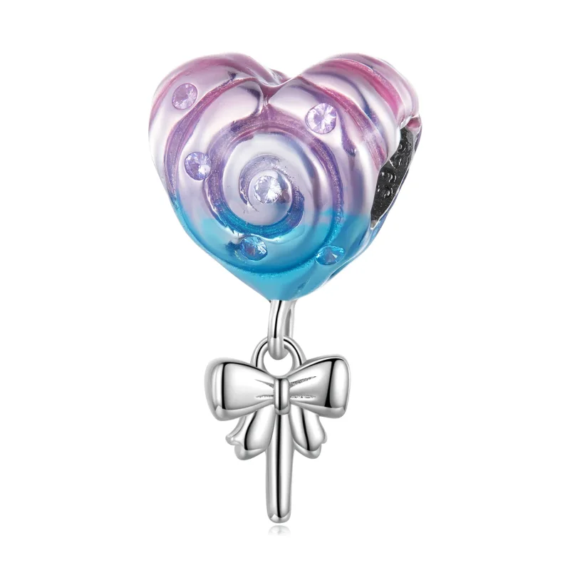 (slika za) Pandora Style Rainbow Lollipop obesek - SCC2391 - Slika izdelka