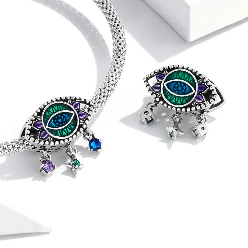 (slika za) Pandora Style Retro Devil Eye Charm - SCC2162 - Ogled 4