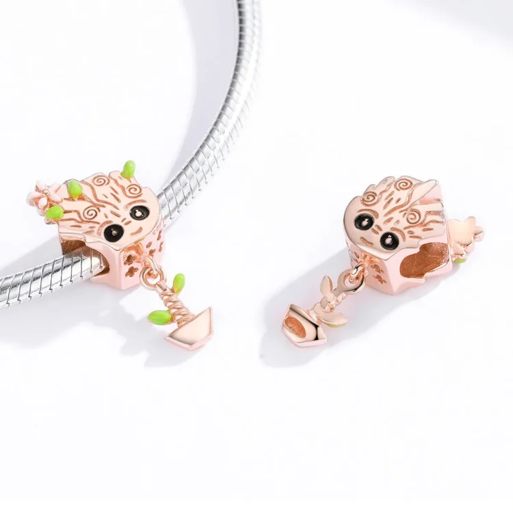 Pandora Style Rose Gold Obesek Groot Baby - BSC130