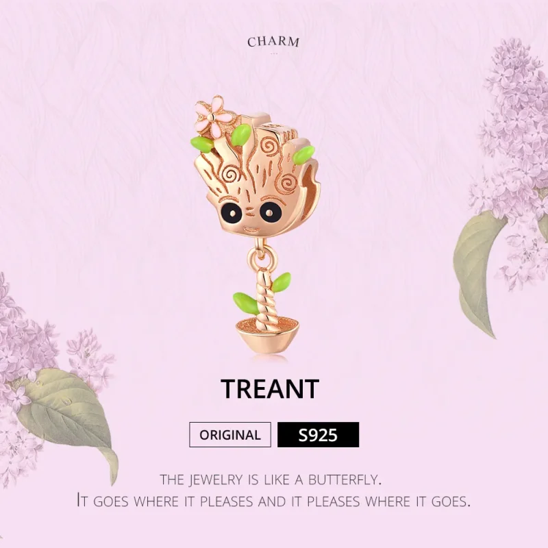 (slika za) Pandora Style Rose Gold Obesek Groot Baby - BSC130 - Ogled 5