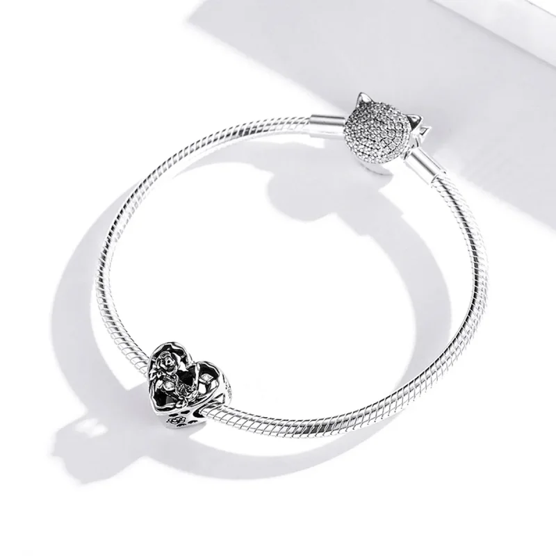 (slika za) Pandora Style Rose Love Charm - BSC475 - Ogled 3