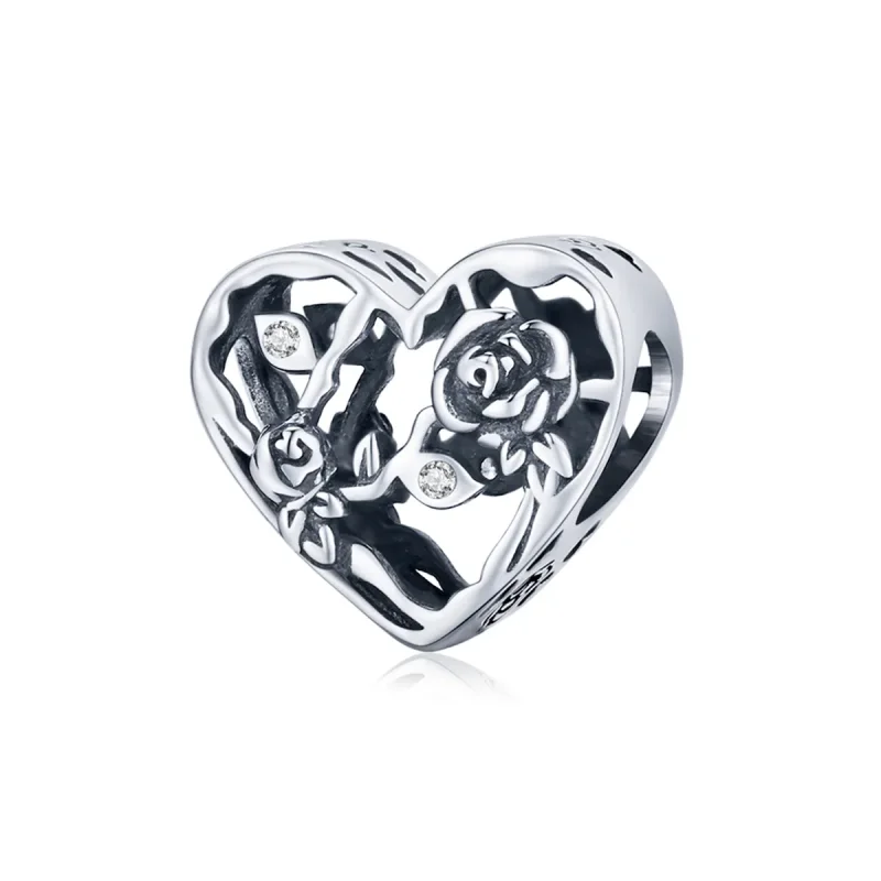 (slika za) Pandora Style Rose Love Charm - BSC475 - Slika izdelka