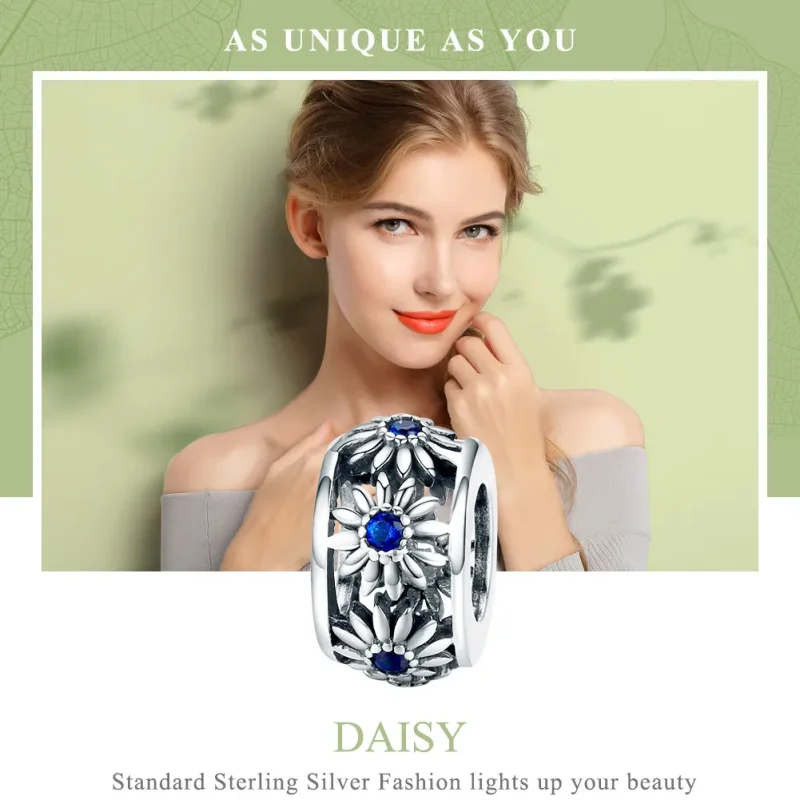 (slika za) Pandora Style Silver Daisy distančnik - SCC1118 - Ogled 2