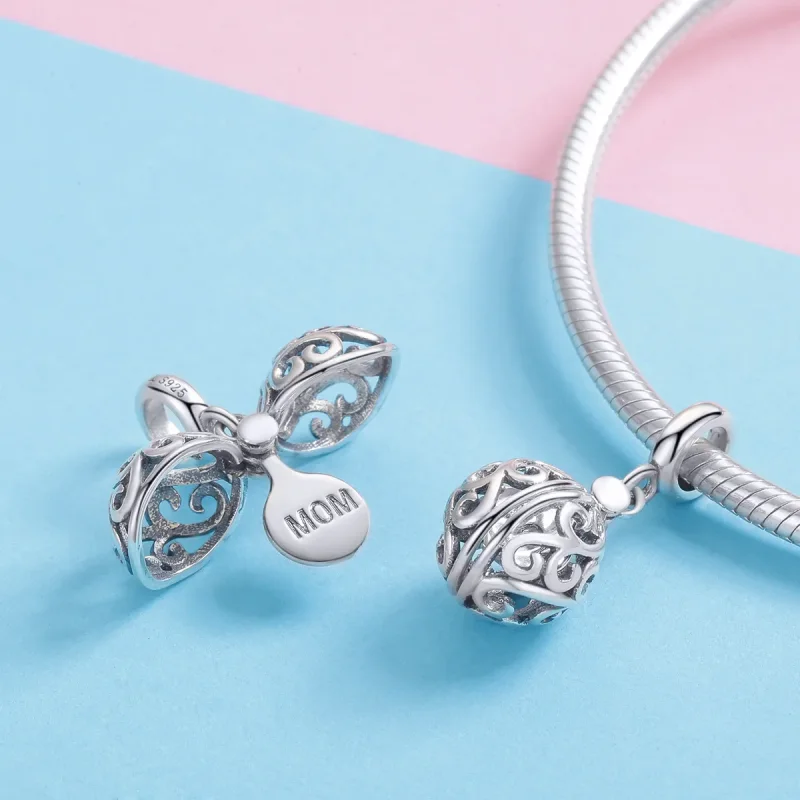 (slika za) Pandora Style Silver Gartitude For Mom Viseči - SCC1008 - Ogled 4