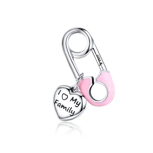 (slika za) Pandora Style Silver I Love My Family Obešalnik - SCC1145