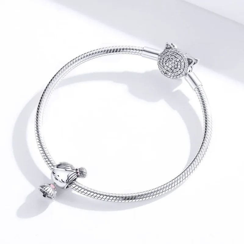 (slika za) Pandora Style Silver Its A Girl Charm - SCC1335 - Ogled 3
