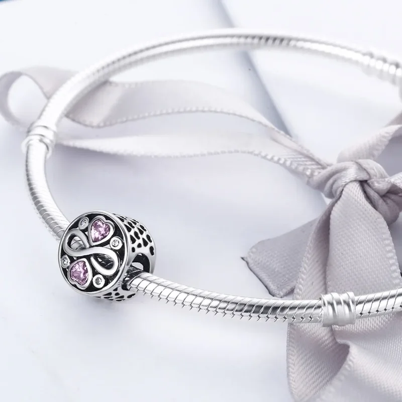 (slika za) Pandora Style Silver Love Lasts Charm - SCC240 - Ogled 4