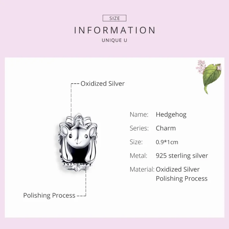 (slika za) Pandora Style Silver Nino Obesek ježek - SCC1420 - Ogled 7