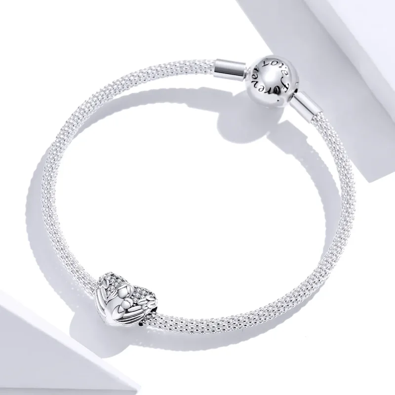 (slika za) Pandora Style Silver Obesek hvala in ljubezen - SCC1462 - Ogled 2