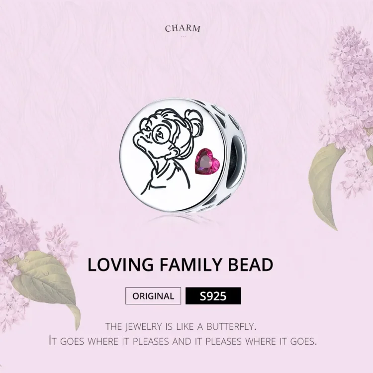 Pandora Style Silver Obesek I Love You Babica Gigi - SCC1762