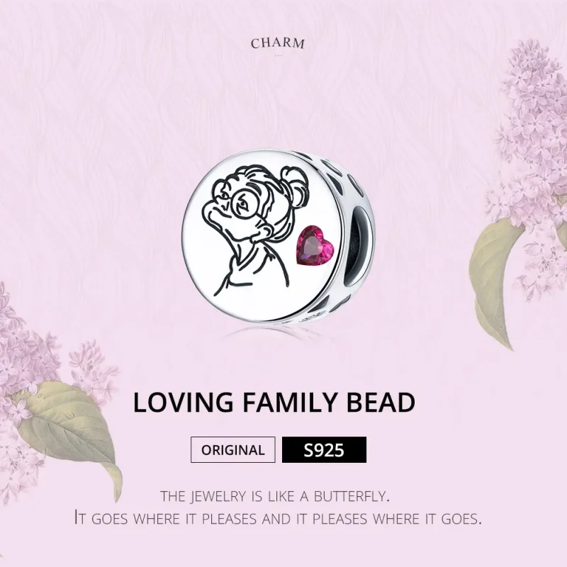 (slika za) Pandora Style Silver Obesek I Love You Babica Gigi - SCC1762 - Ogled 6