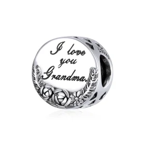 (slika za) Pandora Style Silver Obesek I Love You Babica Gigi - SCC1762