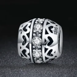 Pandora Style Silver Obesek Listen to Love - SCC523