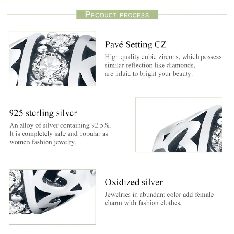 (slika za) Pandora Style Silver Obesek Listen to Love - SCC523 - Ogled 6