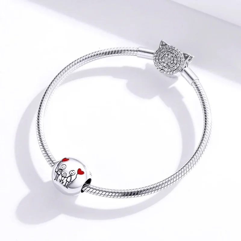 (slika za) Pandora Style Silver Obesek Moja družina - SCC1339 - Ogled 3