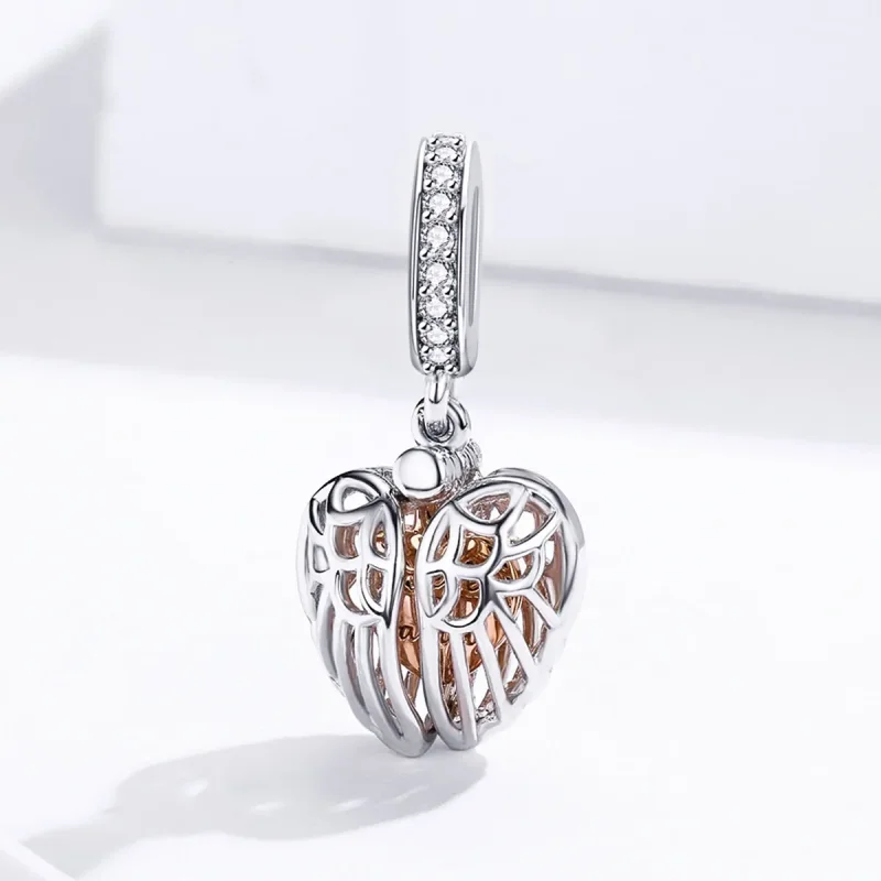 (slika za) Pandora Style Silver & Rose Gold Forever & Family Viseči - SCC1299 - Ogled 3