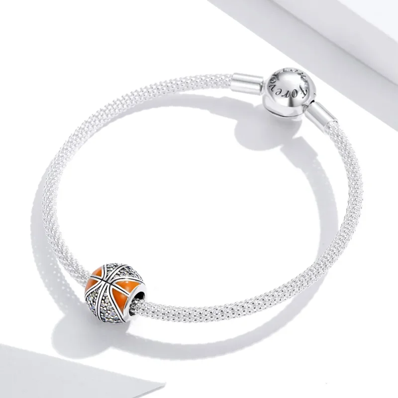 (slika za) Pandora Style Silver Spirit of Basketball Charm - SCC1506 - Ogled 4