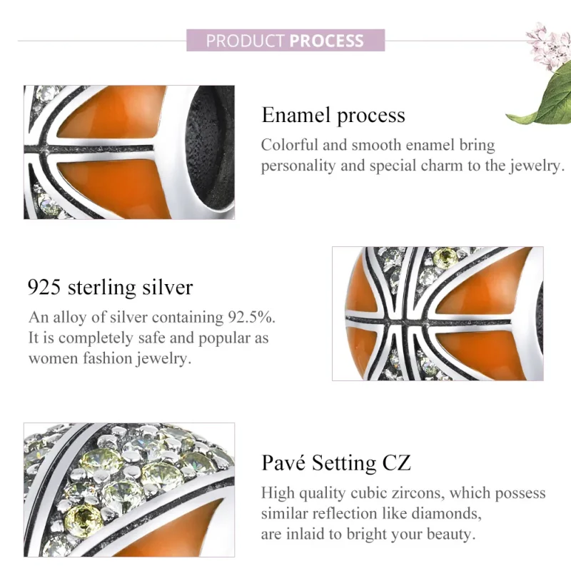 (slika za) Pandora Style Silver Spirit of Basketball Charm - SCC1506 - Ogled 8