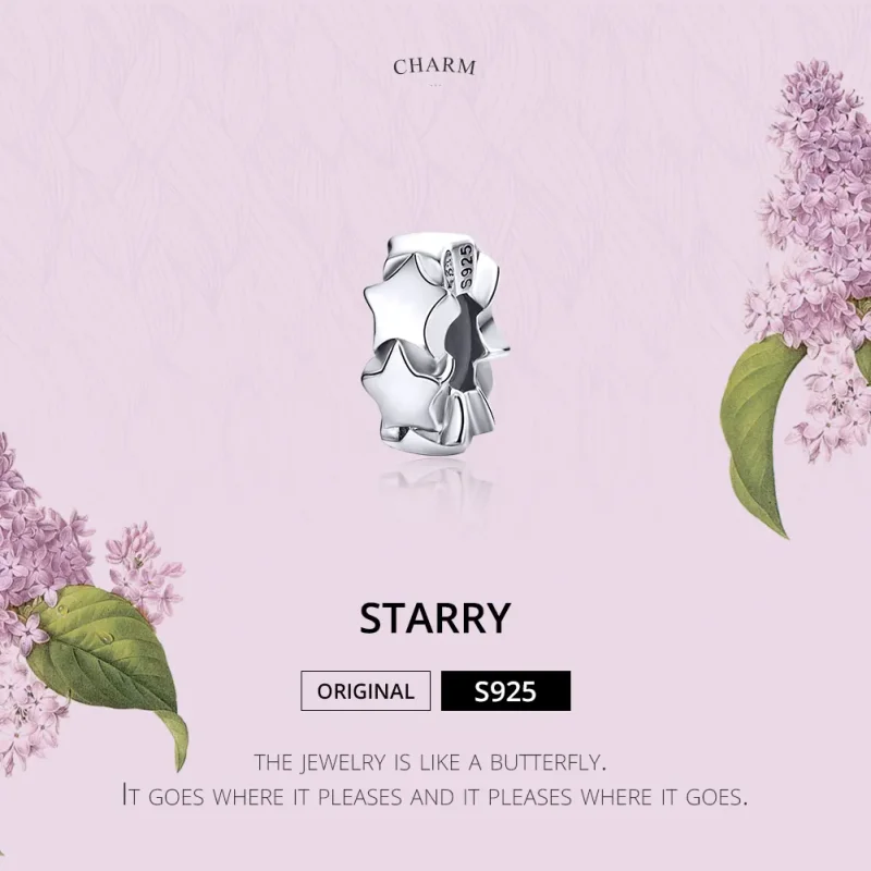 (slika za) Pandora Style Silver Starry Sky Distančnik - SCC1169 - Ogled 2