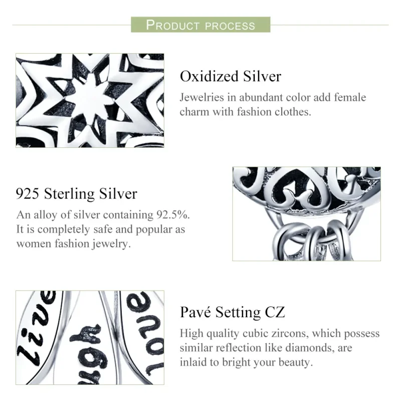 (slika za) Pandora Style Silver The Life Charm - SCC1128 - Ogled 6