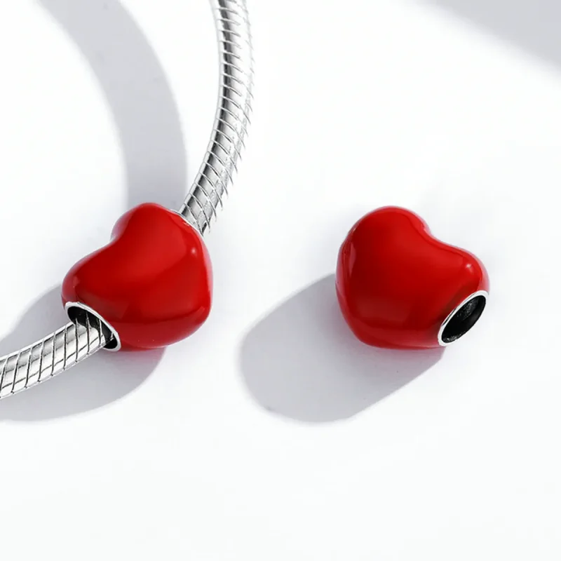 (slika za) Pandora Style Simple Love Charm - SCC1986-RD - Ogled 4